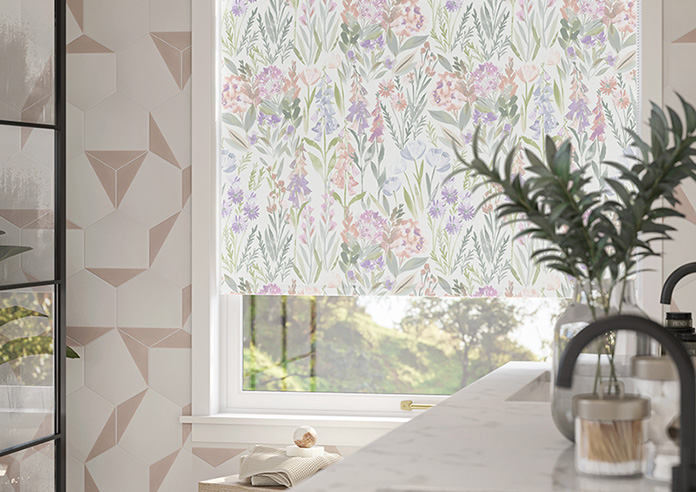 Foxglove Field, Pastel Spring - Twist&Fit Roller Blind - Image 5